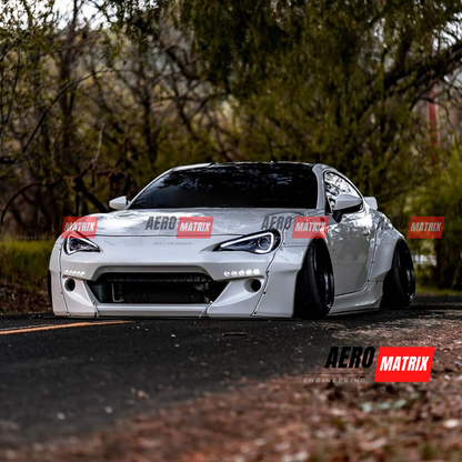 Toyota GT86 & Subaru BRZ 2012–2020 Rocket Bunny V2 Style Wide Body Kit Body Kit (Unpainted Fibre Glass) Body Kit – Unpainted Fibre Glass