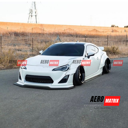 Toyota GT86 & Subaru BRZ 2012–2020 Rocket Bunny V2 Style Wide Body Kit Body Kit (Unpainted Fibre Glass)