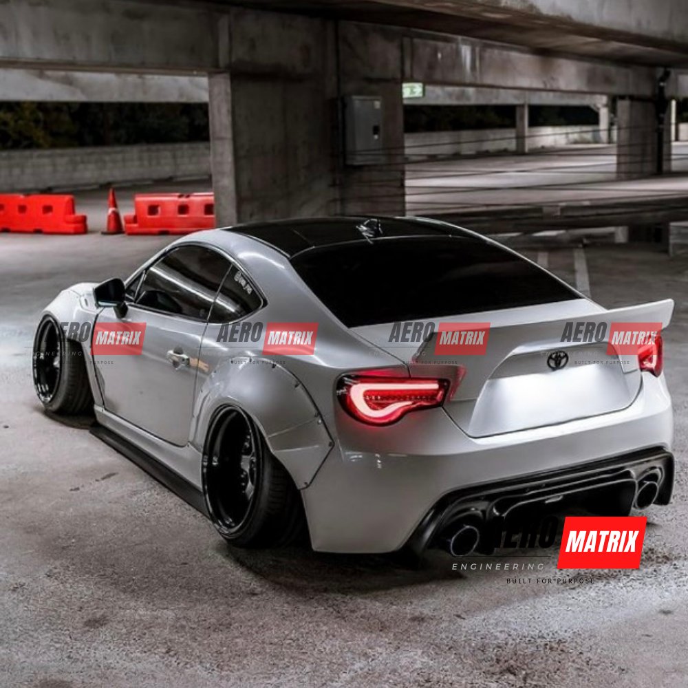 Toyota GT86 & Subaru BRZ 2012–2020 Rocket Bunny V2 Style Wide Body Kit Body Kit (Unpainted Fibre Glass)