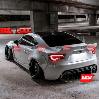 Toyota GT86 & Subaru BRZ 2012–2020 Rocket Bunny V2 Style Wide Body Kit Body Kit (Unpainted Fibre Glass)
