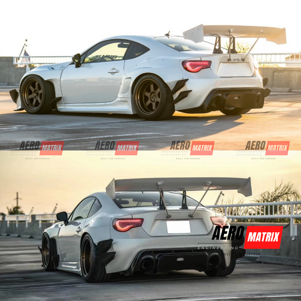 Toyota GT86 & Subaru BRZ 2012–2020 Rocket Bunny V3 Style Wide Body Kit Body Kit (Unpainted Fibre Glass)