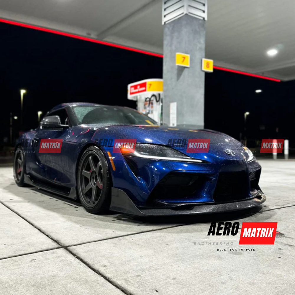 Toyota Supra A90 2019+ AimGain Style Front Lip (Carbon Fibre Gloss)