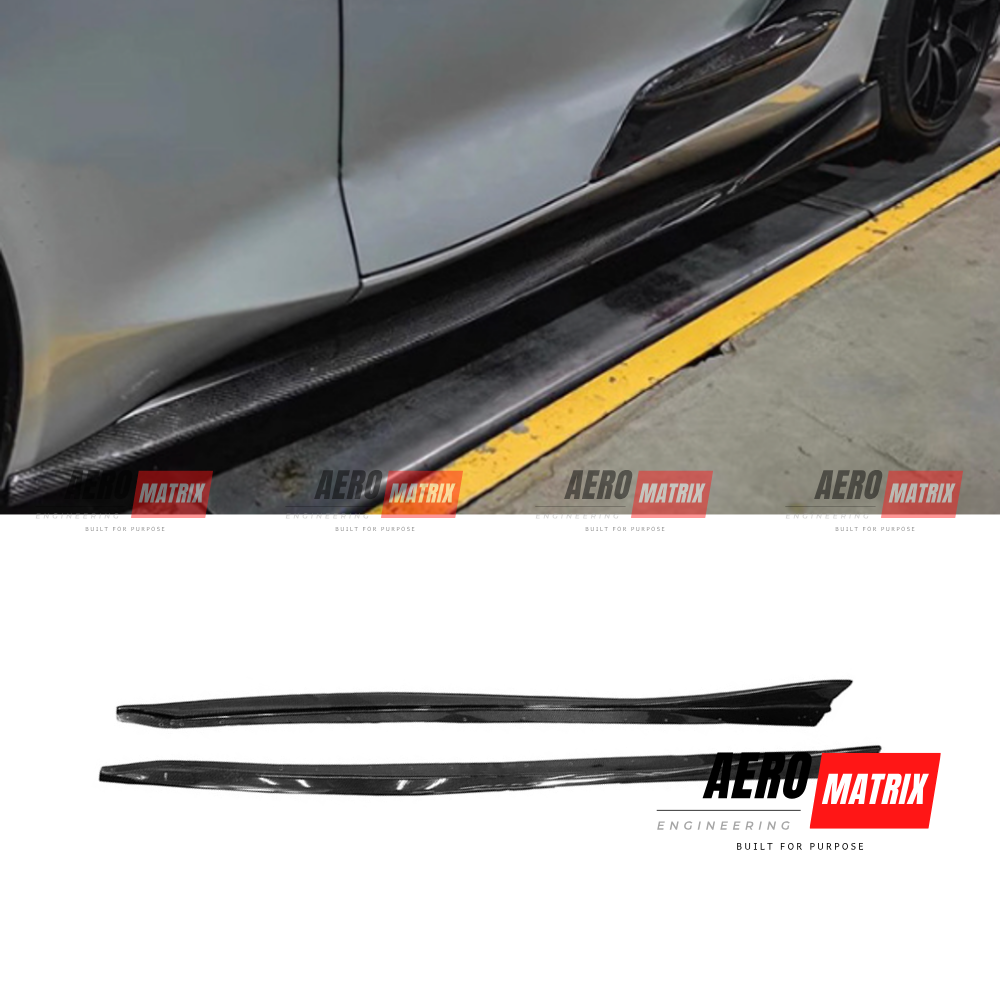 Toyota Supra A90 2019+ Varis Arising Style Side Skirting (Carbon Fibre) Side Skirting – Carbon Fibre