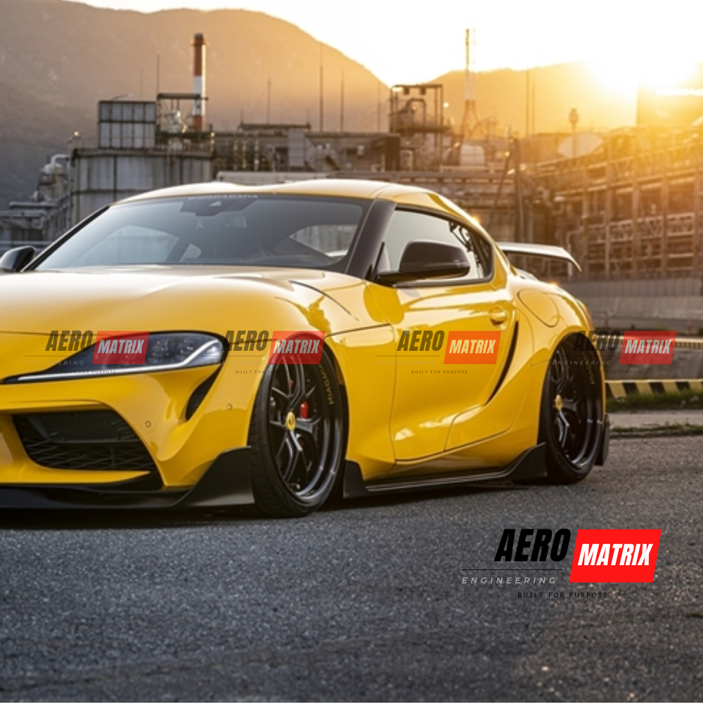 Toyota Supra A90 2019+ AimGain Style Side Skirting (Carbon Fibre Gloss)