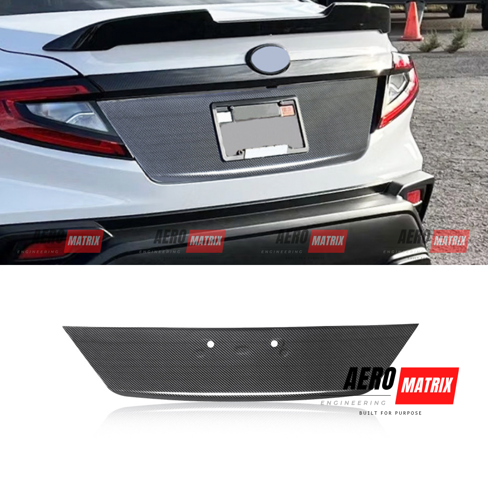 Subaru WRX VB 2022+ Rear Boot Garnish Cover (Carbon Fibre Gloss) Garnish – Carbon Fibre Gloss