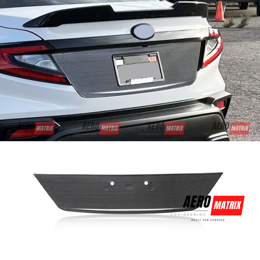 Subaru WRX VB 2022+ Rear Boot Garnish Cover (Carbon Fibre Gloss) Garnish – Carbon Fibre Gloss