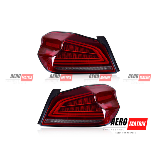 Subaru WRX VA 2014–2021 Red Facing Rear Tail Lights – Red Lens