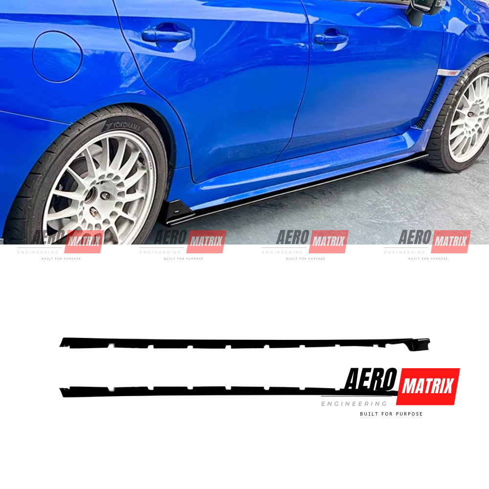 Subaru WRX VA 2014–2021 Side Skirting (Gloss Black)