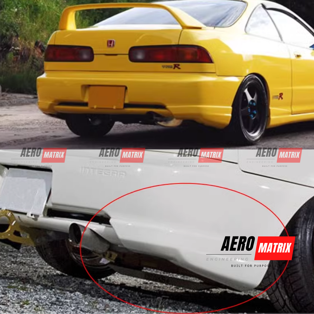 Honda Integra DC2 1996–2001 Rear Diffuser (Gloss Black) Rear Diffuser – Gloss Black