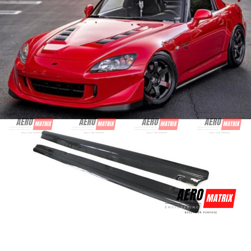 Honda S2000 1999–2009 DF Style Side Skirting (Carbon Fibre) Side Skirting – Carbon Fibre