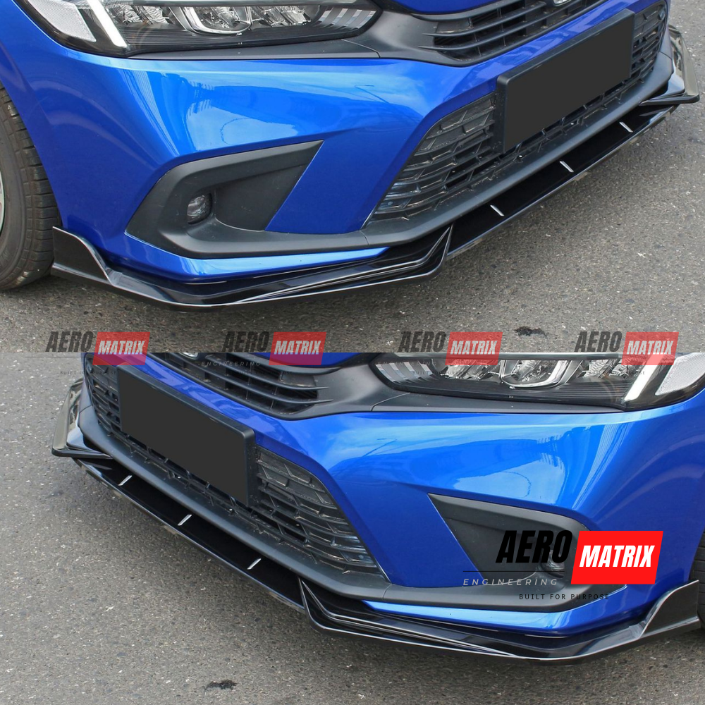 Honda Civic FL1 2022–2024 TTS Front Lip (Gloss Black)