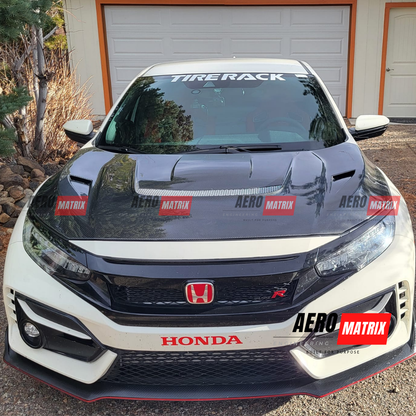 Honda Civic FK8 & FK7 2017–2021 Varis Arising Style Bonnet (Carbon Fibre)