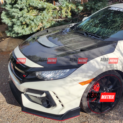 Honda Civic FK8 & FK7 2017–2021 Varis Arising Style Bonnet (Carbon Fibre)