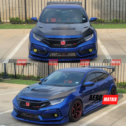 Honda Civic FK8 & FK7 2017–2021 Varis Arising Style Bonnet (Carbon Fibre)