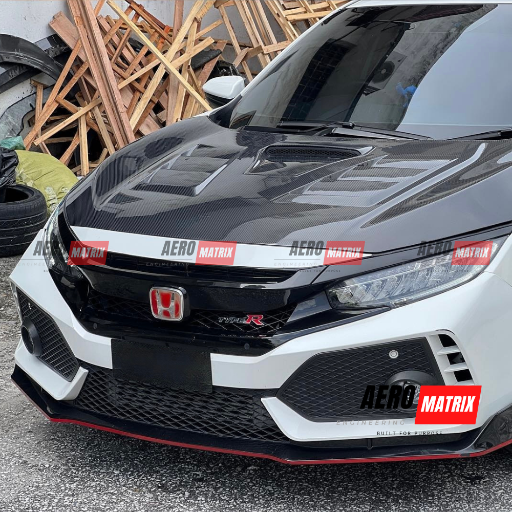 Honda Civic FK8 & FK7 2017–2021 TRD Bonnet (Carbon Fibre)
