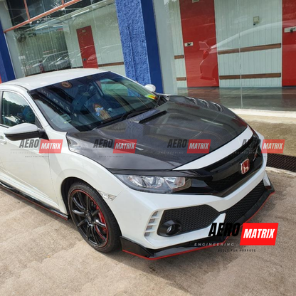 Honda Civic FK8 & FK7 2017–2021 ARA Bonnet (Carbon Fibre)