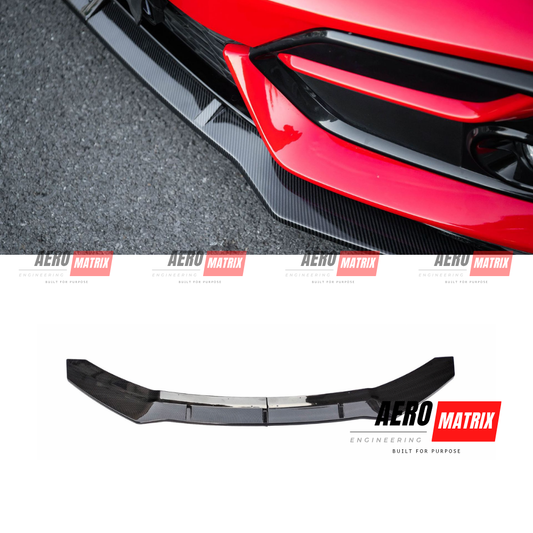 Honda Civic FK7 2017–2021 Front Lip – Carbon Fibre Gloss – Aero Matrix Engineering