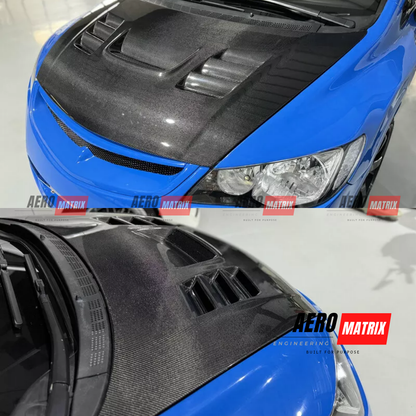 Honda Civic FD2/FD1 Type R 2006–2011 INGs N Spec Style Bonnet (Carbon Fibre)