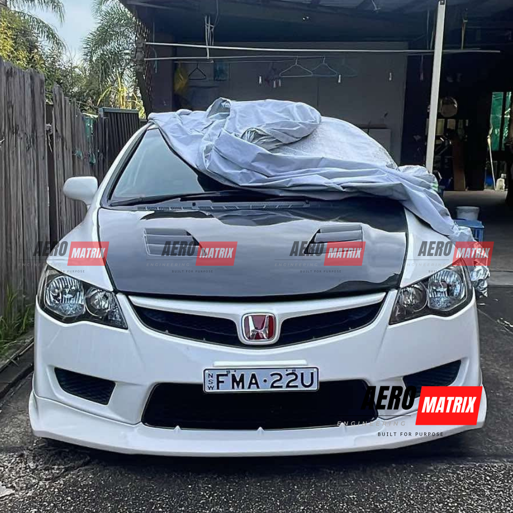 Honda Civic FD2/FD1 Type R 2006–2011 M&M Bonnet (Carbon Fibre)