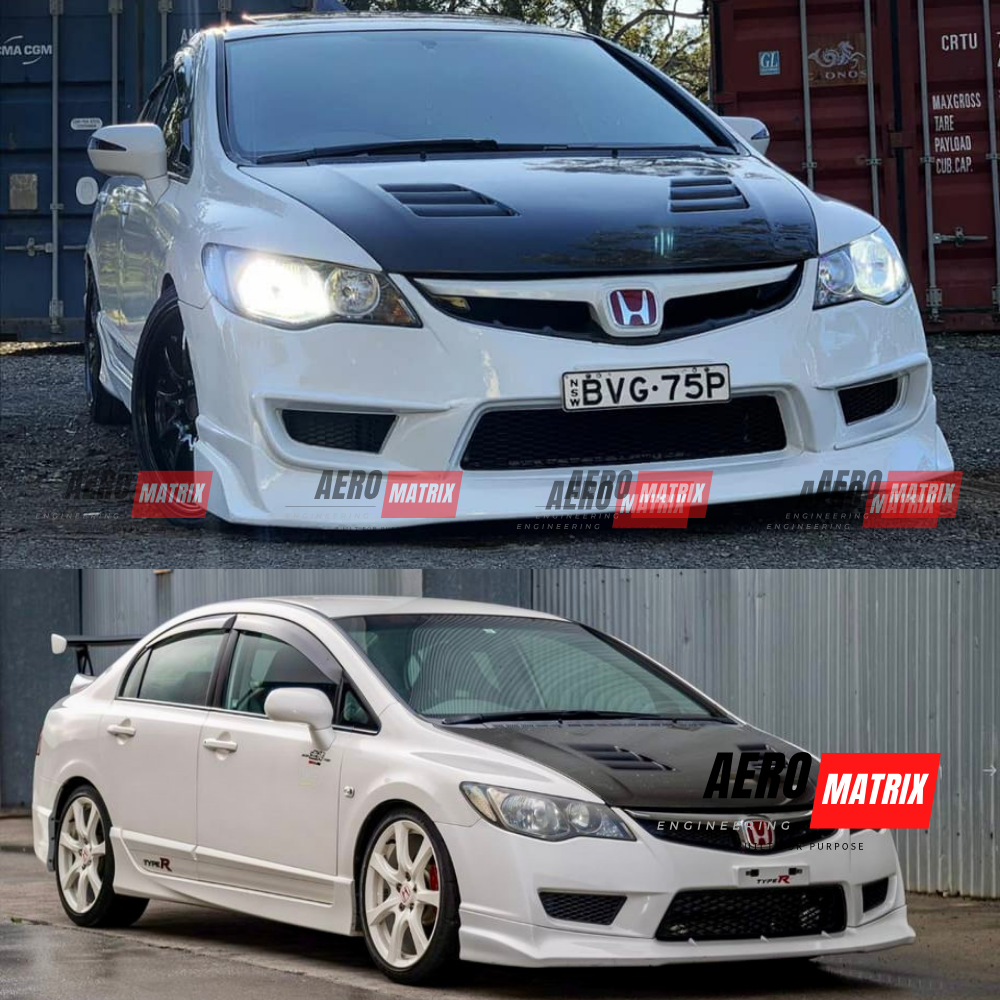 Honda Civic FD2/FD1 Type R 2006–2011 M&M Bonnet (Carbon Fibre)