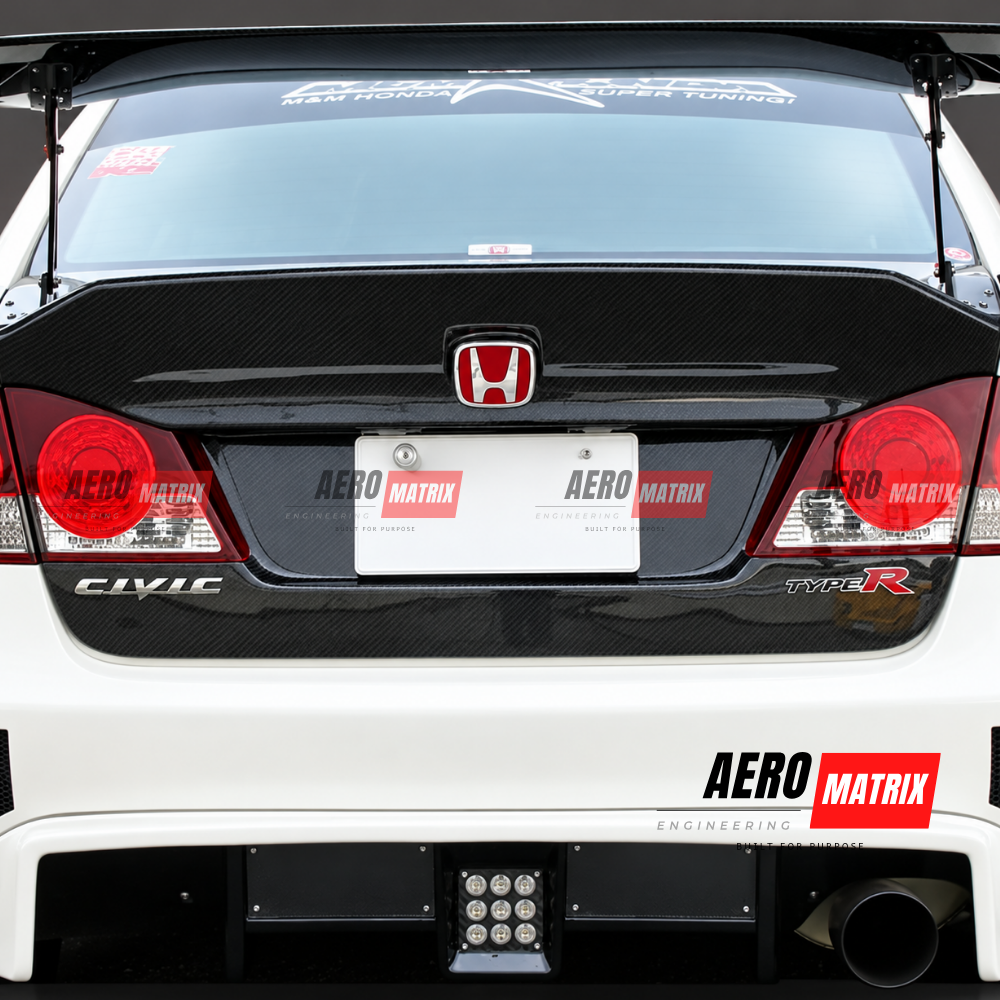 Honda Civic FD2/FD1 Type R 2006–2011 M&M Aero Ducktail Trunk (Carbon Fibre)