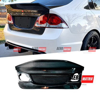 Honda Civic FD2/FD1 Type R 2006–2011 M&M Aero Ducktail Trunk (Carbon Fibre)