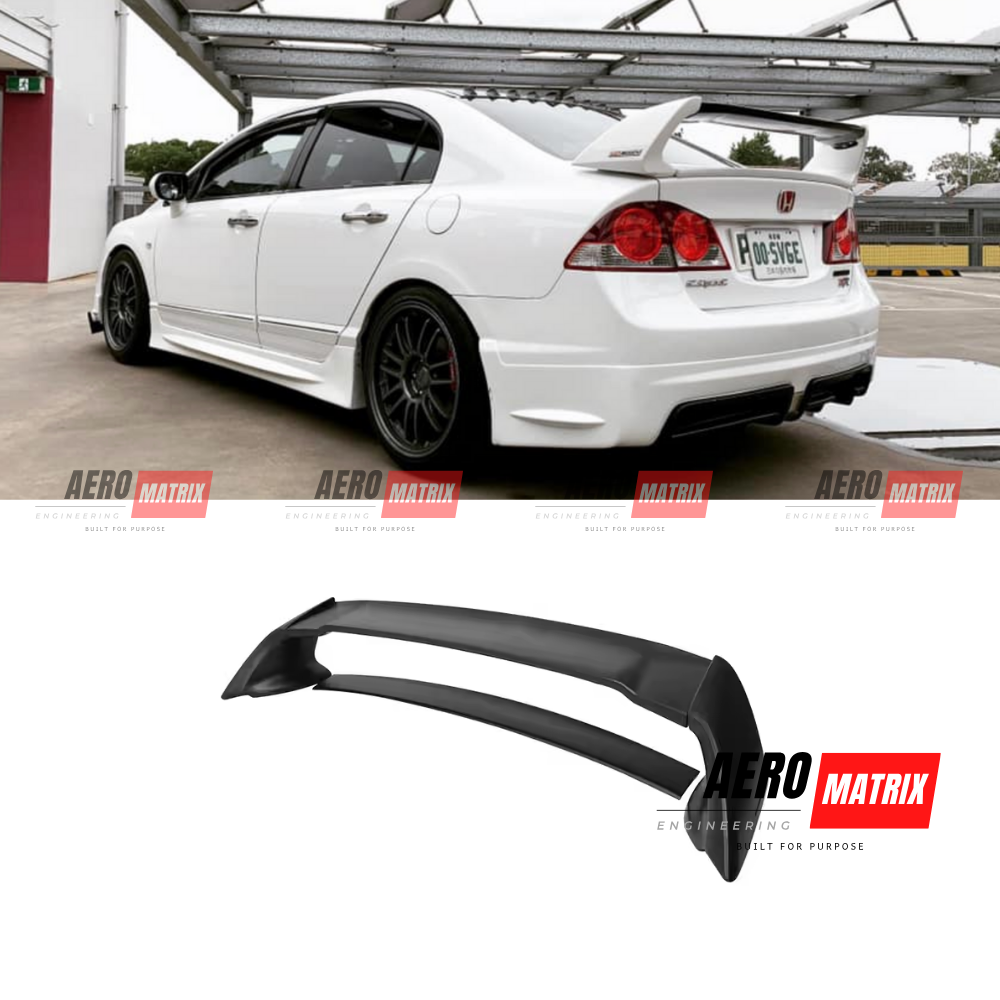Honda Civic FD2/FD1 Type R 2006–2011 Mugen Type R Style Spoiler – Gloss Black