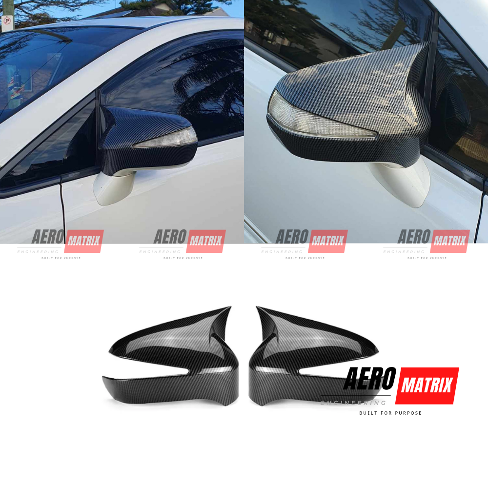 Honda Civic FD/FD2 2006–2011 Mirror Covers – Carbon Fibre Gloss – Aero Matrix Engineering