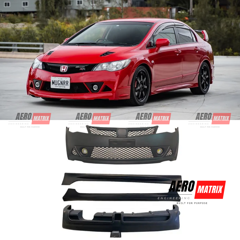 Honda Civic FD/FD2 2006–2011 Mugen RR Style Body Kit – ABS Plastic – Aero Matrix Engineering