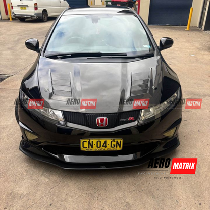 Honda Civic FN2 Type R 2007–2011 J's Racing Style Bonnet (Carbon Fibre)