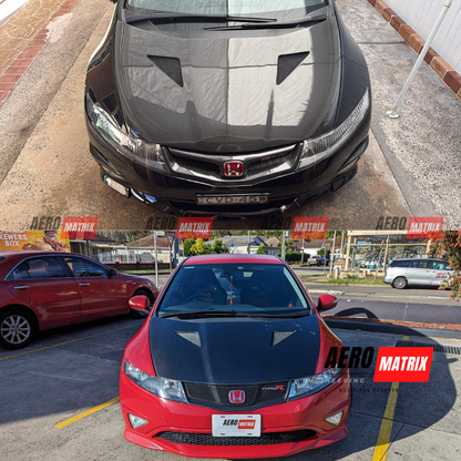 Honda Civic FN2 Type R 2007–2011 Mugen Style Bonnet (Carbon Fibre)