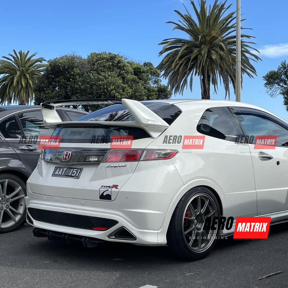 Honda Civic FN2 Type R 2007–2011 Mugen Style Spoiler (Carbon Fibre Gloss)