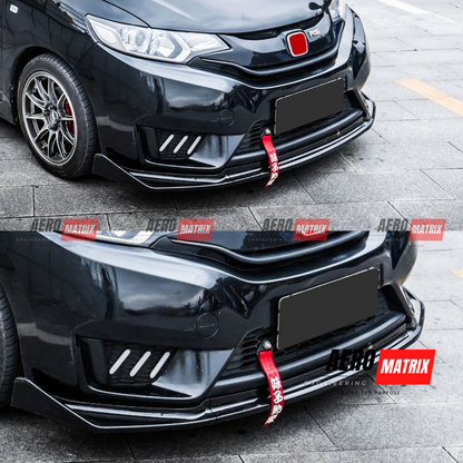 Honda Jazz GK5 2014–2020 AME V1 Front Lip (Gloss Black)