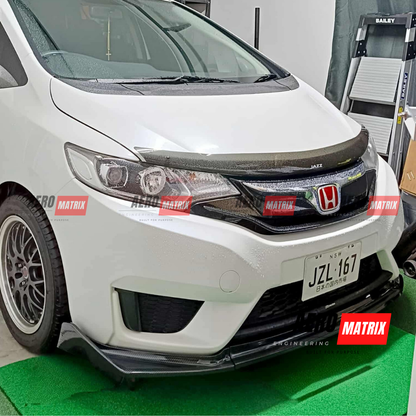 Honda Jazz GK5 2014–2020 AME V1 Front Lip (Carbon Fibre Gloss)