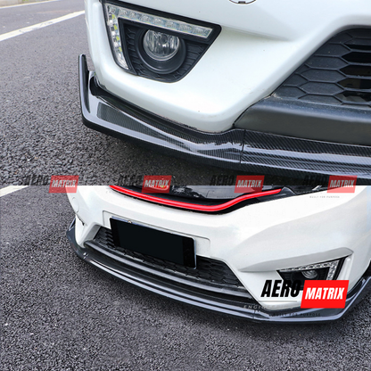 Honda Jazz GK5 2014–2020 AME V1 Front Lip (Carbon Fibre Gloss)