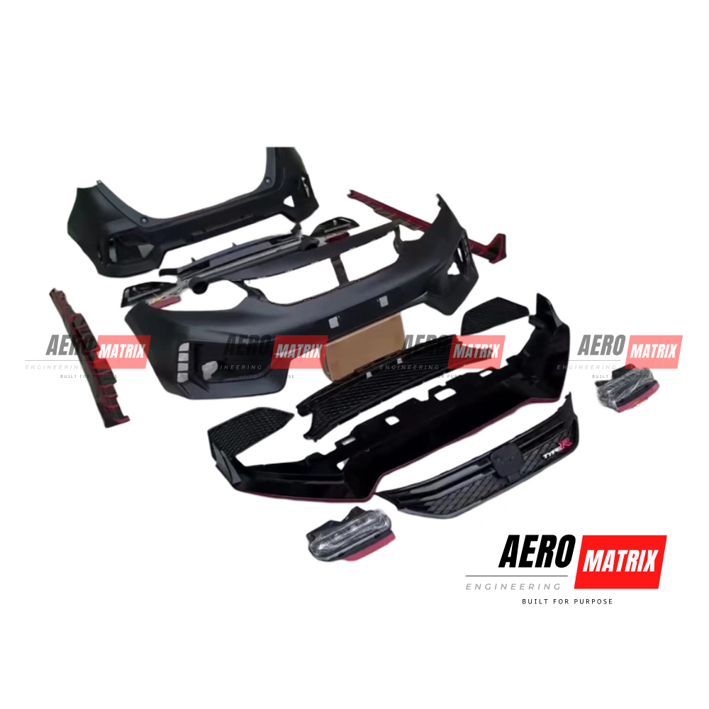 Honda Jazz GK5 2014–2020 Type R Style V1 Full Body Kit Body Kit – Fibre Glass