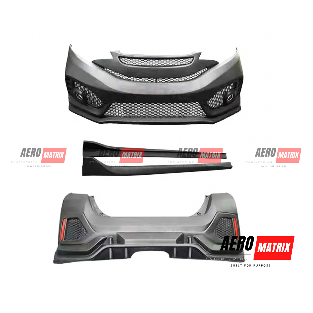 Honda Jazz GK5 2014–2020 Type R Style V2 Full Body Kit Body Kit – Fibre Glass