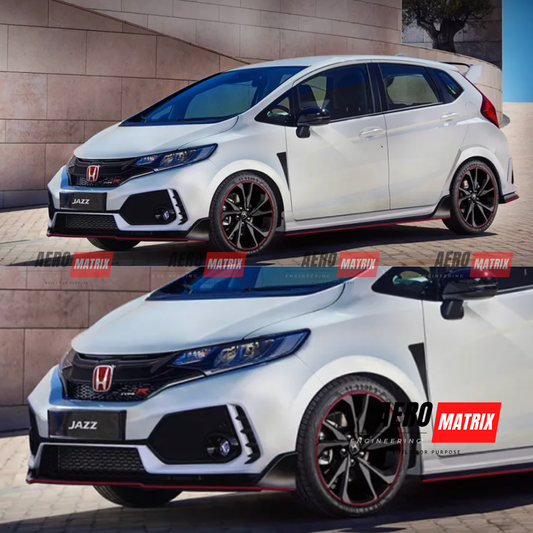 Honda Jazz GK5 2014–2020 Type R Style V2 Full Body Kit Body Kit (Fibre Glass)
