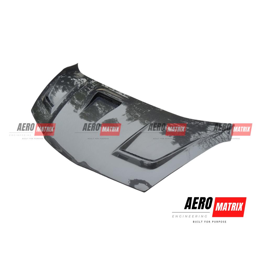 Honda Jazz GE 2008–2013 J's Racing V Type Style Bonnet – Carbon Fibre