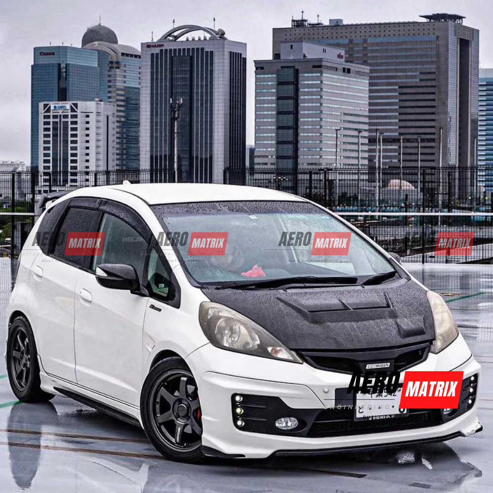 Honda Jazz GE 2008–2013 Mugen Style Bonnet (Carbon Fibre)
