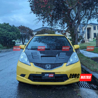 Honda Jazz GE 2008–2013 Evo Style Bonnet (Carbon Fibre)