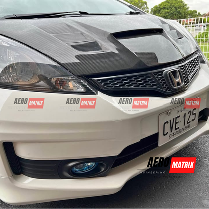 Honda Jazz GE 2008–2013 Evo Style Bonnet (Carbon Fibre)