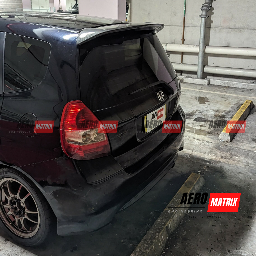 Honda Jazz GD 2002–2008 Mugen Style Spoiler (Gloss Black)