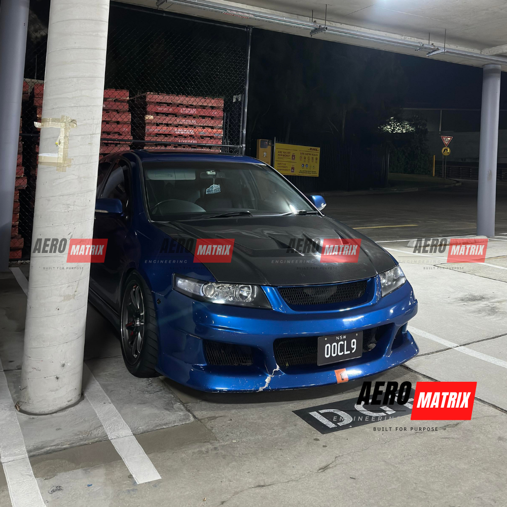 Honda Accord Euro CL7/CL9 2003–2007 J's Racing Style Bonnet (Carbon Fibre)