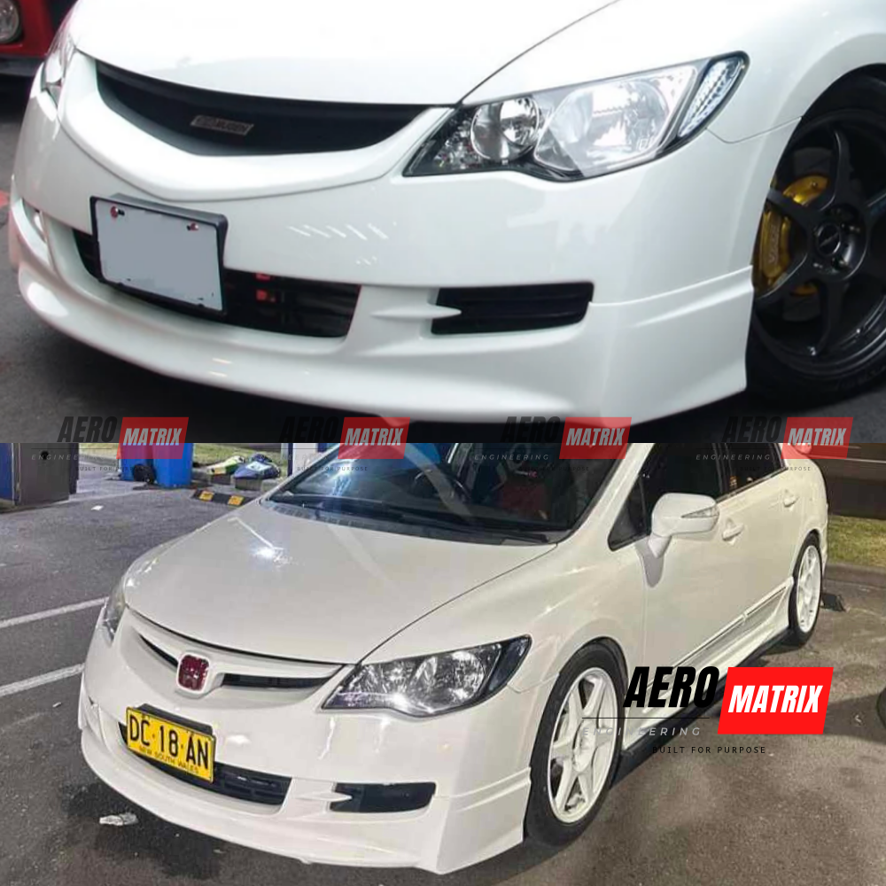 Honda Civic FD1 2006–2008 Mugen Style Front Lip (ABS Plastic)