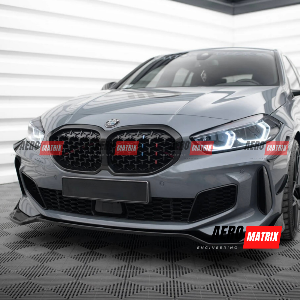 BMW 1 Series F40 M Sport / 128ti / M135i 2019–2024 Front Lip (Gloss Black)