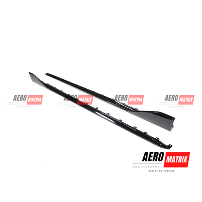 BMW 1 Series F40 M Sport / 118i / 128ti / M135i 2019–2024 Side Skirting – Gloss Black