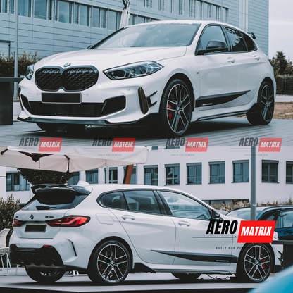 BMW 1 Series F40 M Sport / 118i / 128ti / M135i 2019–2024 Side Skirting (Gloss Black)