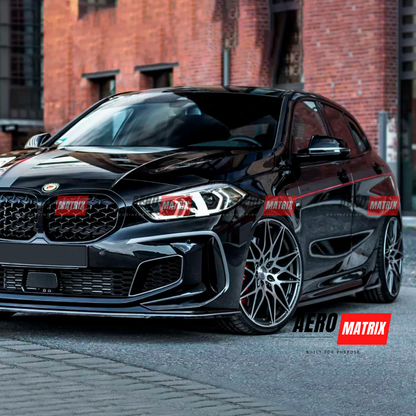 BMW 1 Series F40 M Sport / 118i / 128ti / M135i 2019–2024 Side Skirting (Gloss Black)