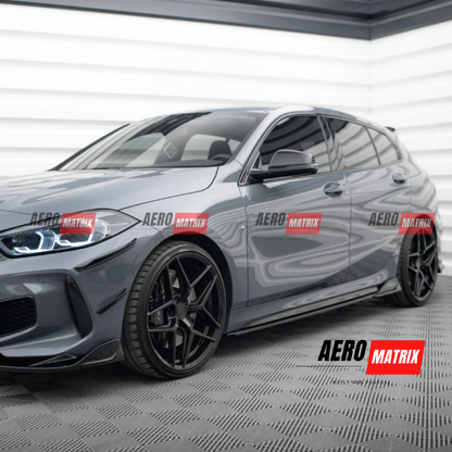 BMW 1 Series F40 M Sport / 118i / 128ti / M135i 2019–2024 Side Skirting (Gloss Black)